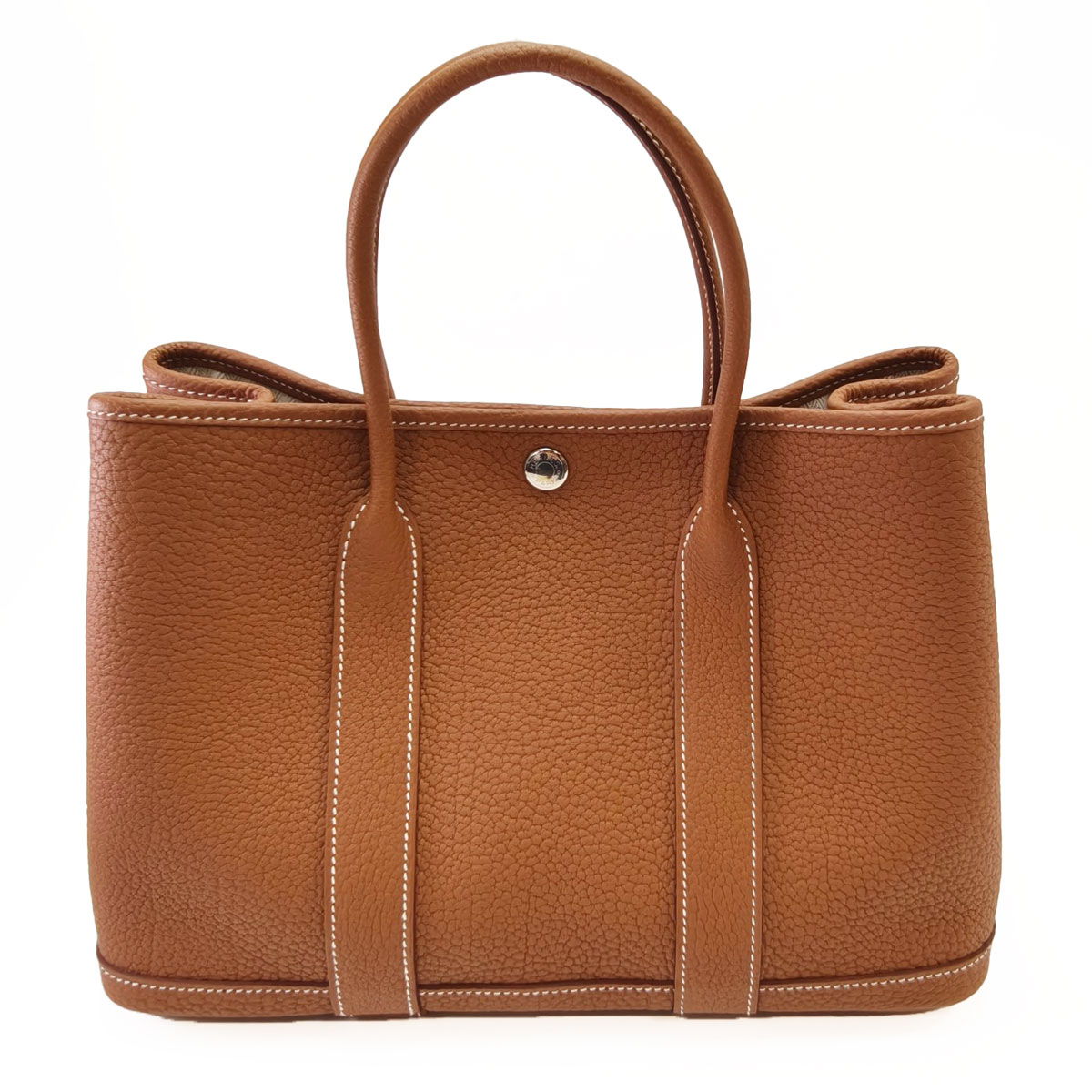 HERMES エルメス 苑地寄りあい30 TPM トートバッグ 赤銅色 保護すること電話番号：11039