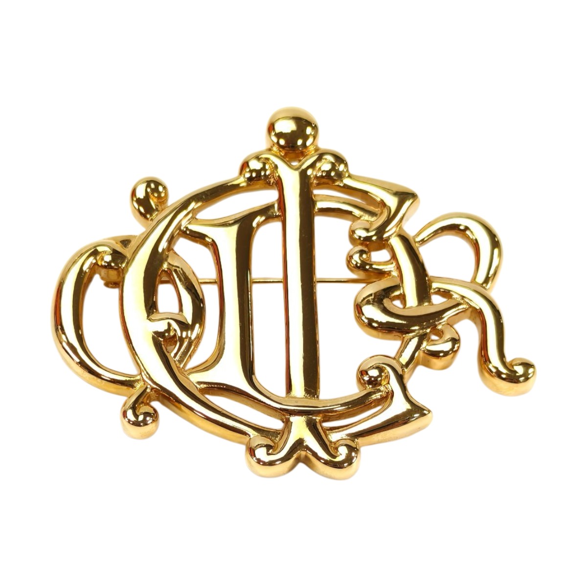 Christian Dior✨クリスチャンディオール　ブローチ　リボン クリスチャンディオール ブローチ リボンモチーフ ロープ