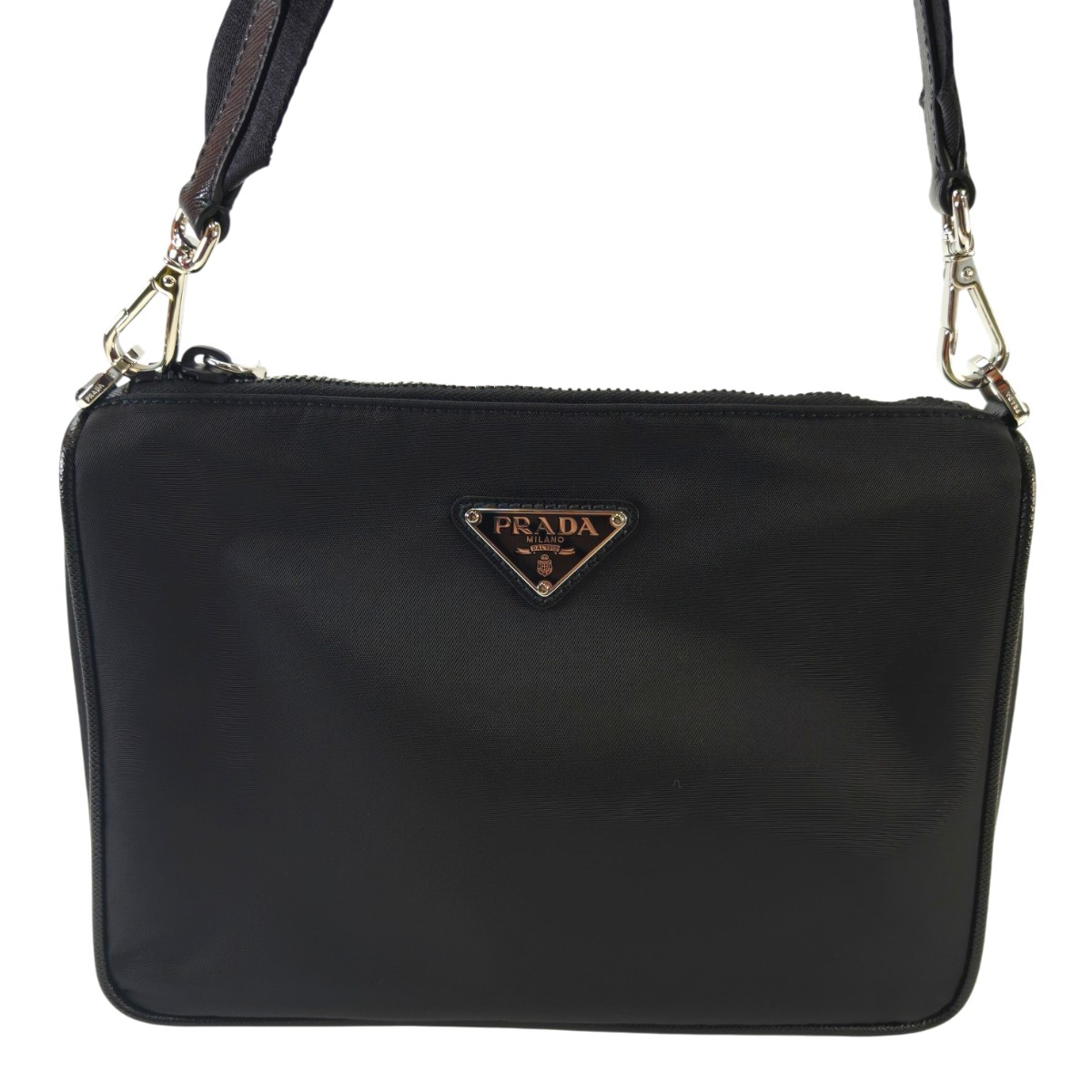PRADA プラダ ナイロン ショルダーバッグ NERO ブラック 管理番号：10820