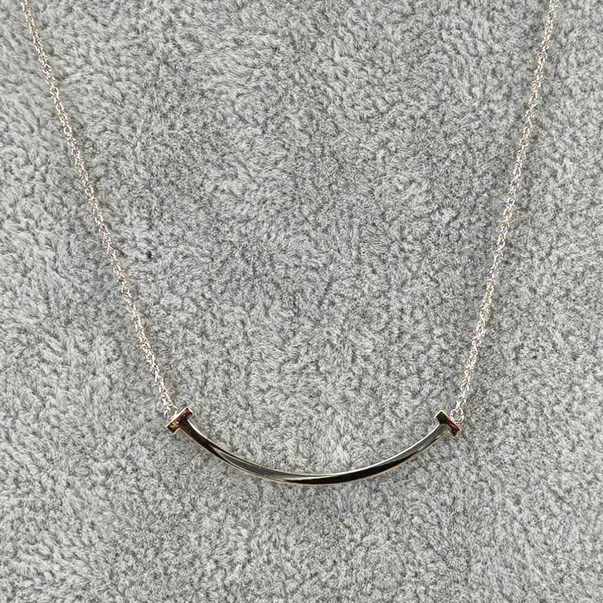 楽天市場】TIFFANY&Co ティファニー T スマイル ミニ ネックレス K18YG