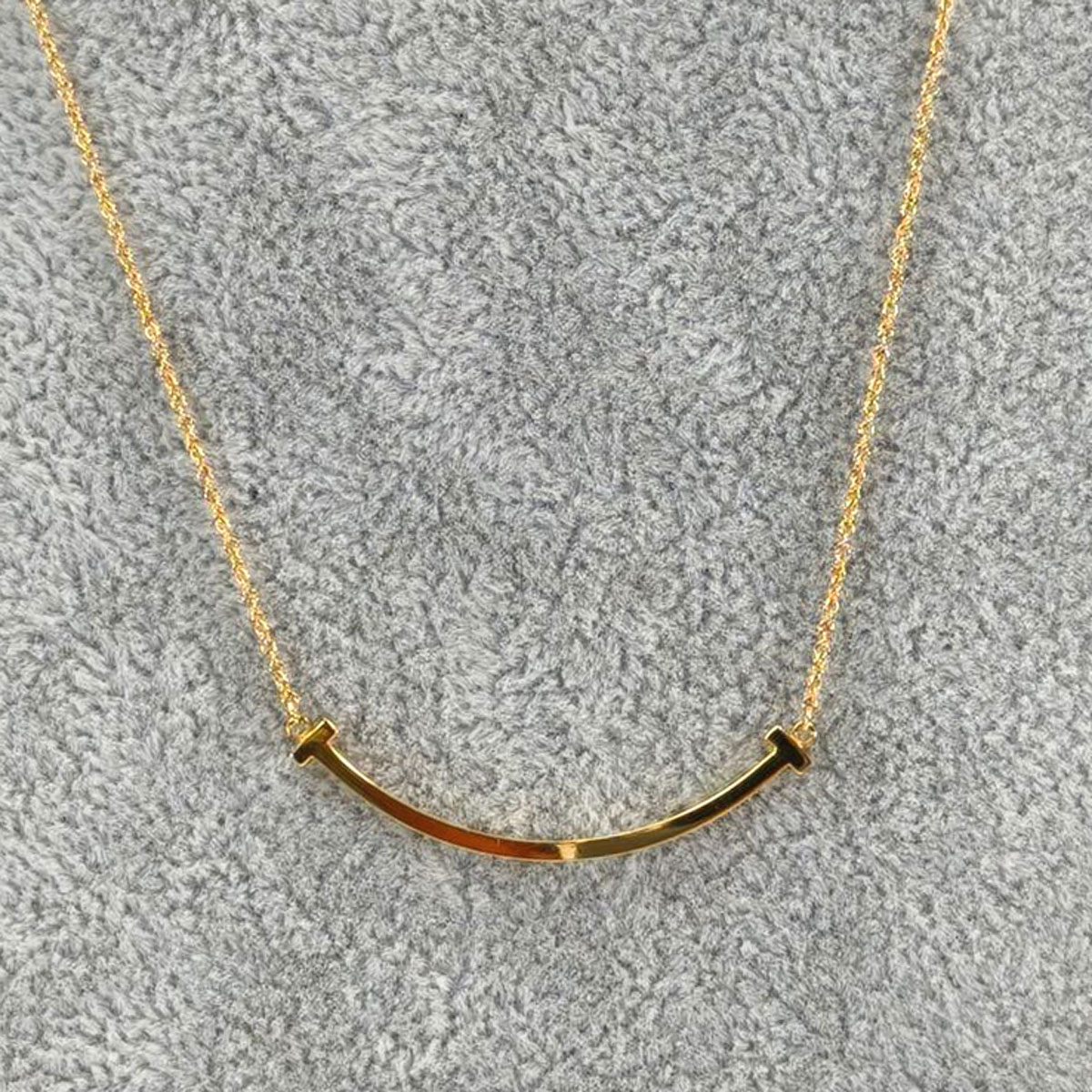 楽天市場】TIFFANY&Co ティファニー T スマイル ミニ ネックレス K18YG