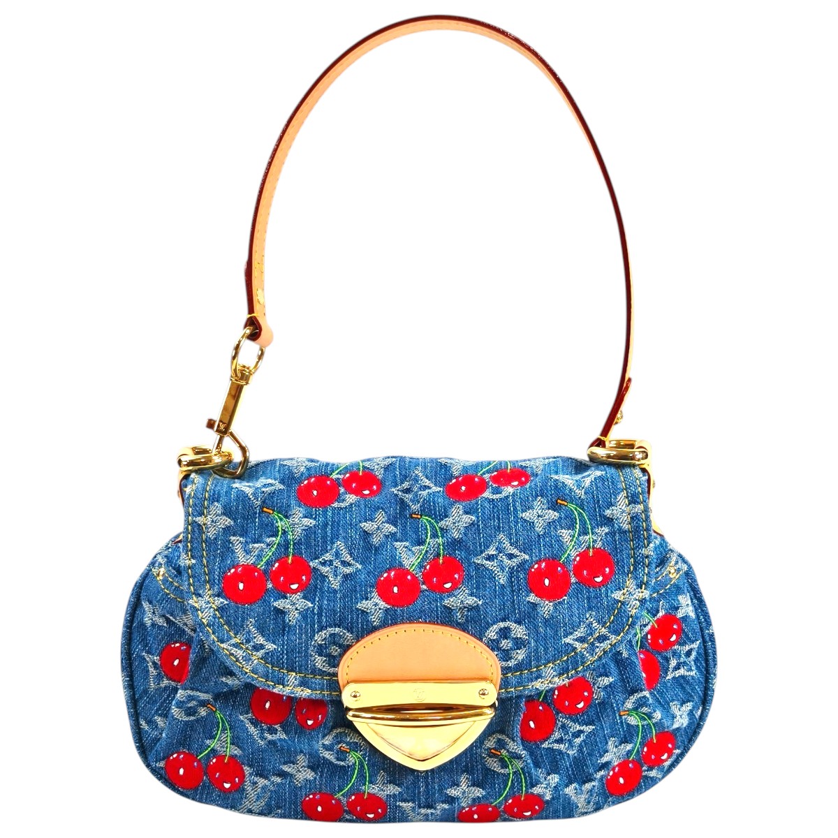Louis Vuitton ルイヴィトン LV&times;TM サンセット チェリー ショルダーバッグ ブルー 管理番号：9560｜東京銀座PICALS vintage shop