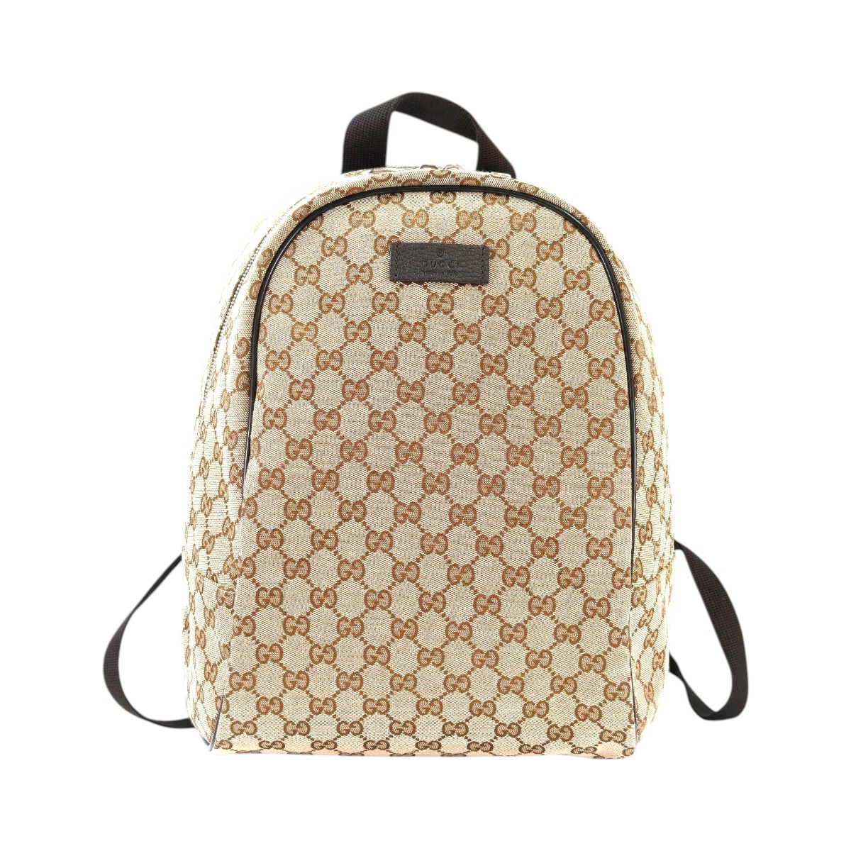 Gucci グッチ GG 帆布 背嚢 赤銅色 保護すること電話番号：11411