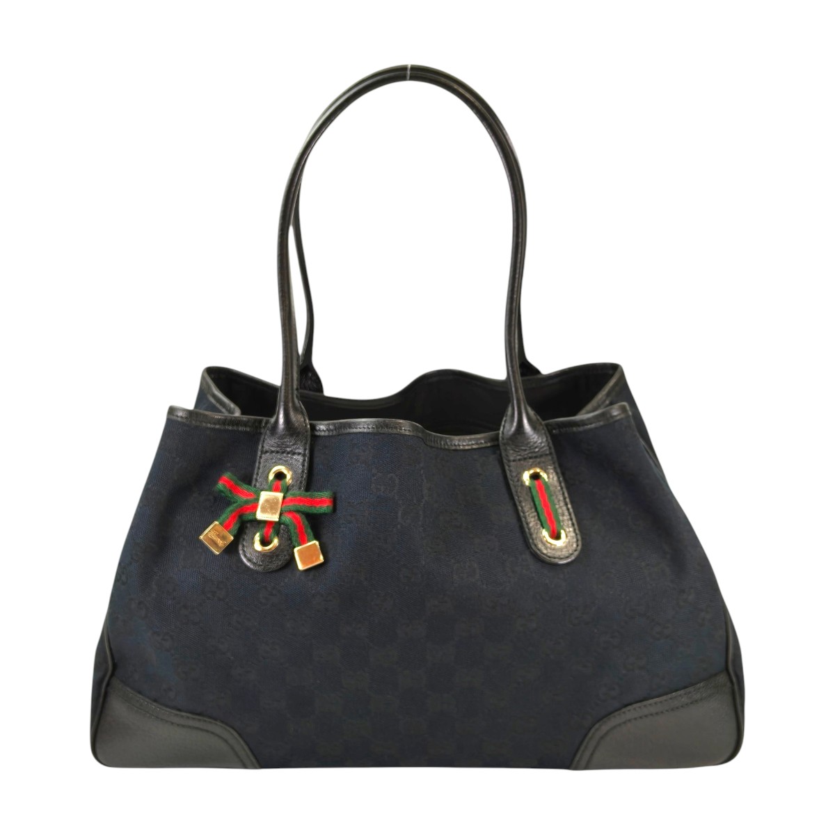 Gucci グッチ プリンシー GG 帆布 トートバッグ 黒いこと 管理すること電話番号：11412