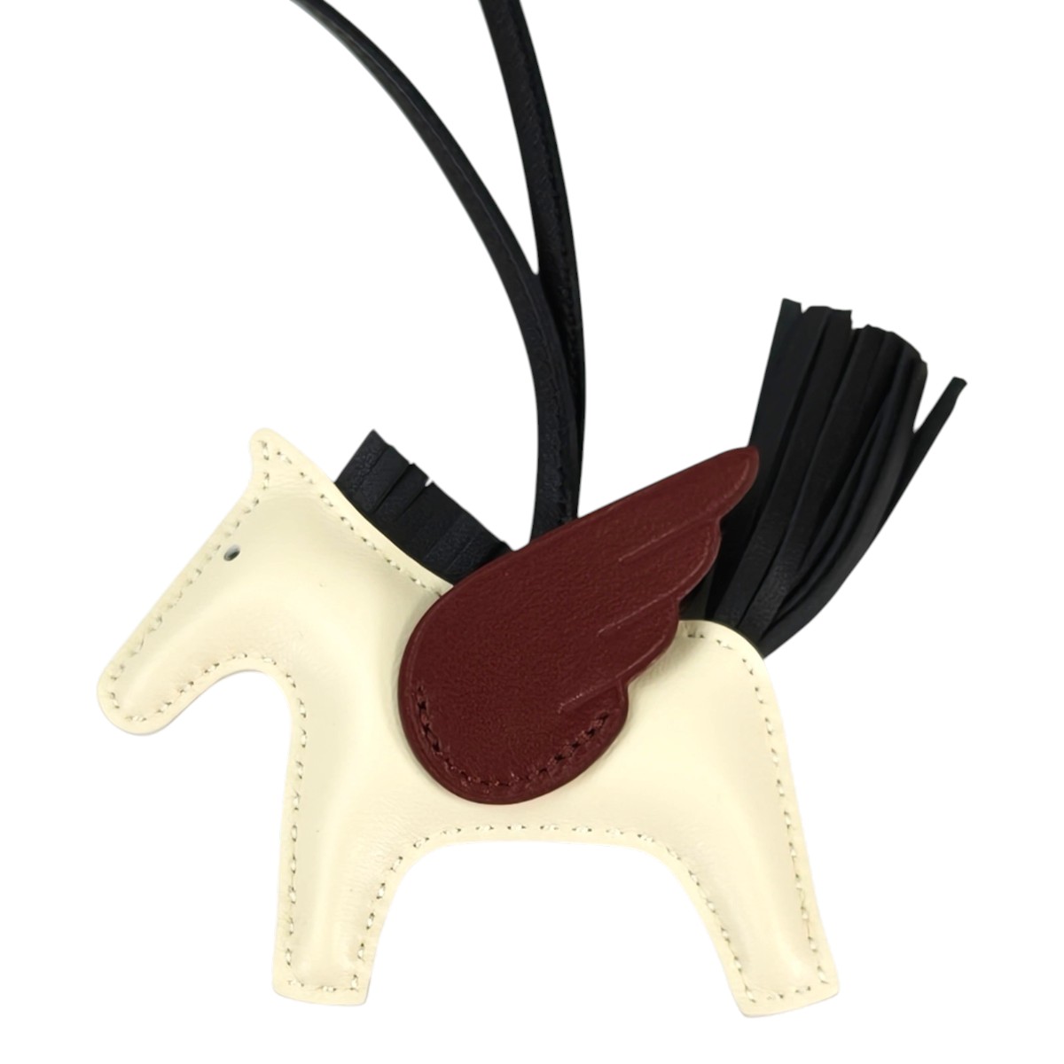 HERMES エルメス ロデオ ペガサス PM 御徒面子引きつける 黒いこと×白いこと×赤銅色 管理すること電話番号：11388
