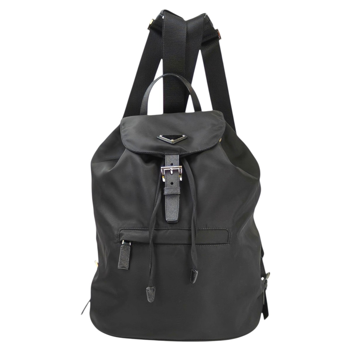 PRADA プラダ ナイロン 三角ロゴ付き バックパック ブラック 管理番号：11536｜東京銀座PICALS vintage shop 101,000円
