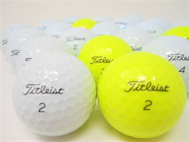 Titleist - 【中古】 【送料無料】 ロストボール タイトリスト AVX イエロー 2024年モデル 20球 Aランク   リゴルフ Titleist - 【中古】 【送料無料】 ロストボール タイトリスト