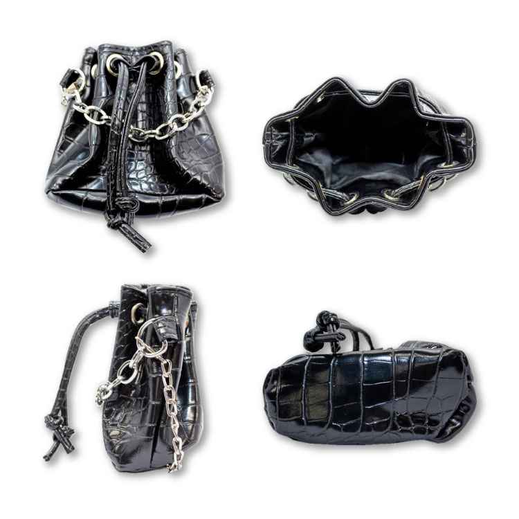 楽天市場 10点以上送料無料 サンキューマート公式 クロコ柄ミニチェーンポシェット ネコポス不可 サンキューマート Web Shop