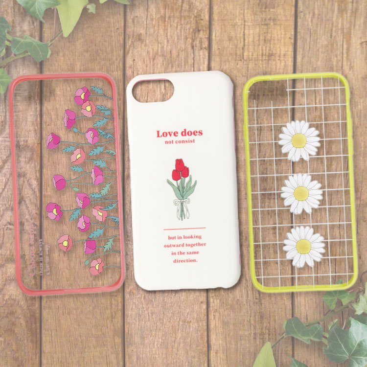 楽天市場 4 290円以上送料無料 サンキューマート公式 Flower Girly Iphone6 6s 7 8 Se2対応ケース サンキューマート Web Shop