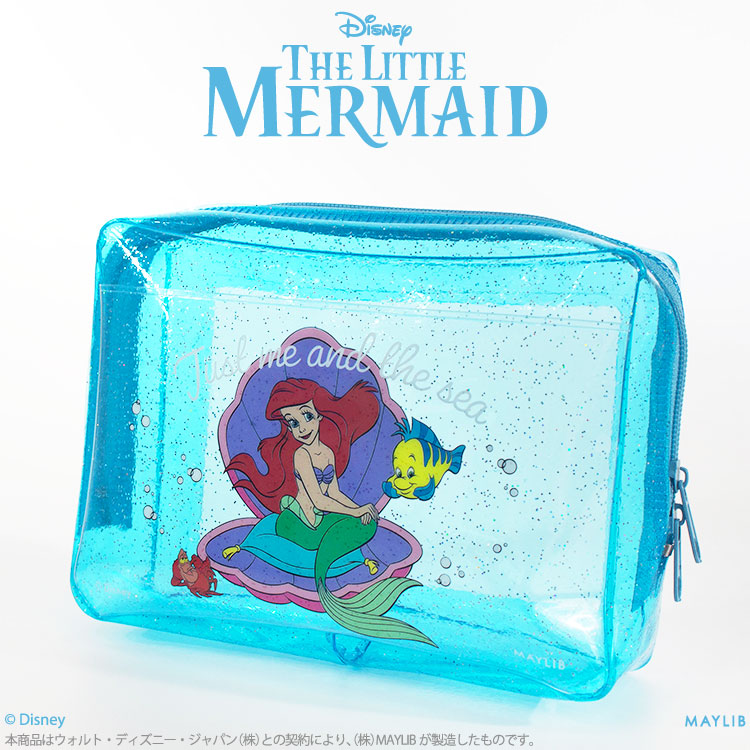 リトルマーメイド 小物入れ ディズニー リトルマーメイド アイコニックシェル ポーチ 小物入れ ピンク