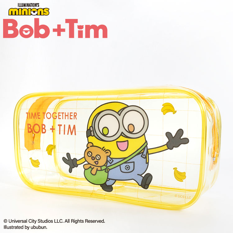 記念グッズ BoB 楽天市場】MINIONS Bob+Tim コラボ ぬいぐるみ巾着 サンキューマート