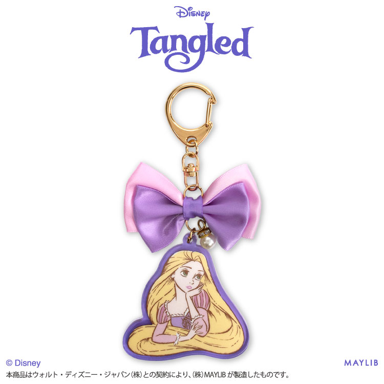 【予約商品 1月下旬発送予定】塔の上のラプンツェル リボン付きアクリルキーホルダー サンキューマート公式画像
