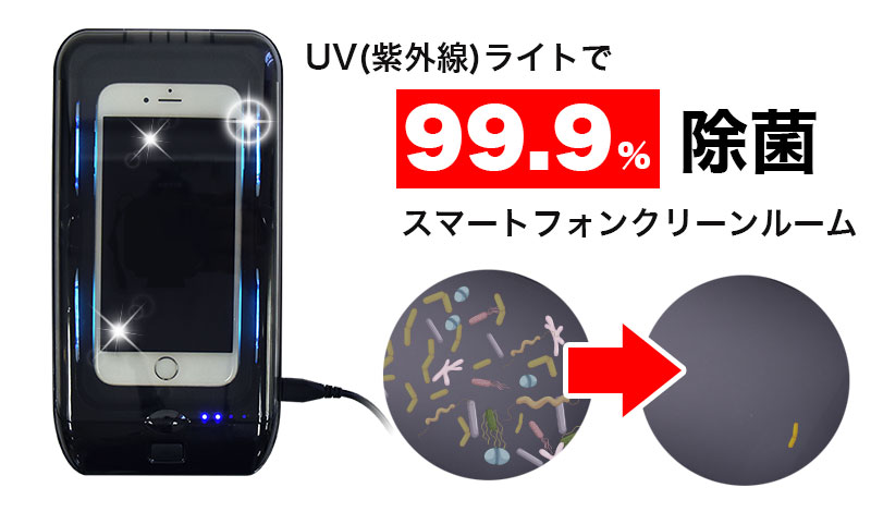 楽天市場 今だけポイント5倍 決算セール開催中 除菌 Uv除菌 スマホ マスク ウイルス ライト ケース ワイヤレス充電 Qi 紫外線 公式 Uv除菌 ワイヤレス充電 スマホクリーンルーム Swcwuscc サンコーレアモノショップ