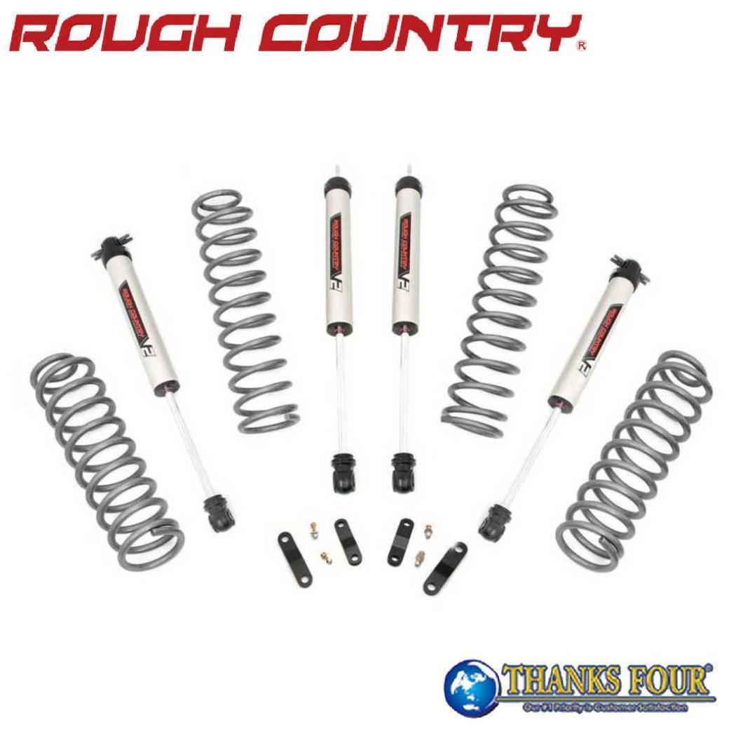 ROUGH COUNTRY ラフカントリー 2.5インチリフトアップキット 4ドア用 V2モノチューブショック付き JEEP JKラングラー 2007年～2018年