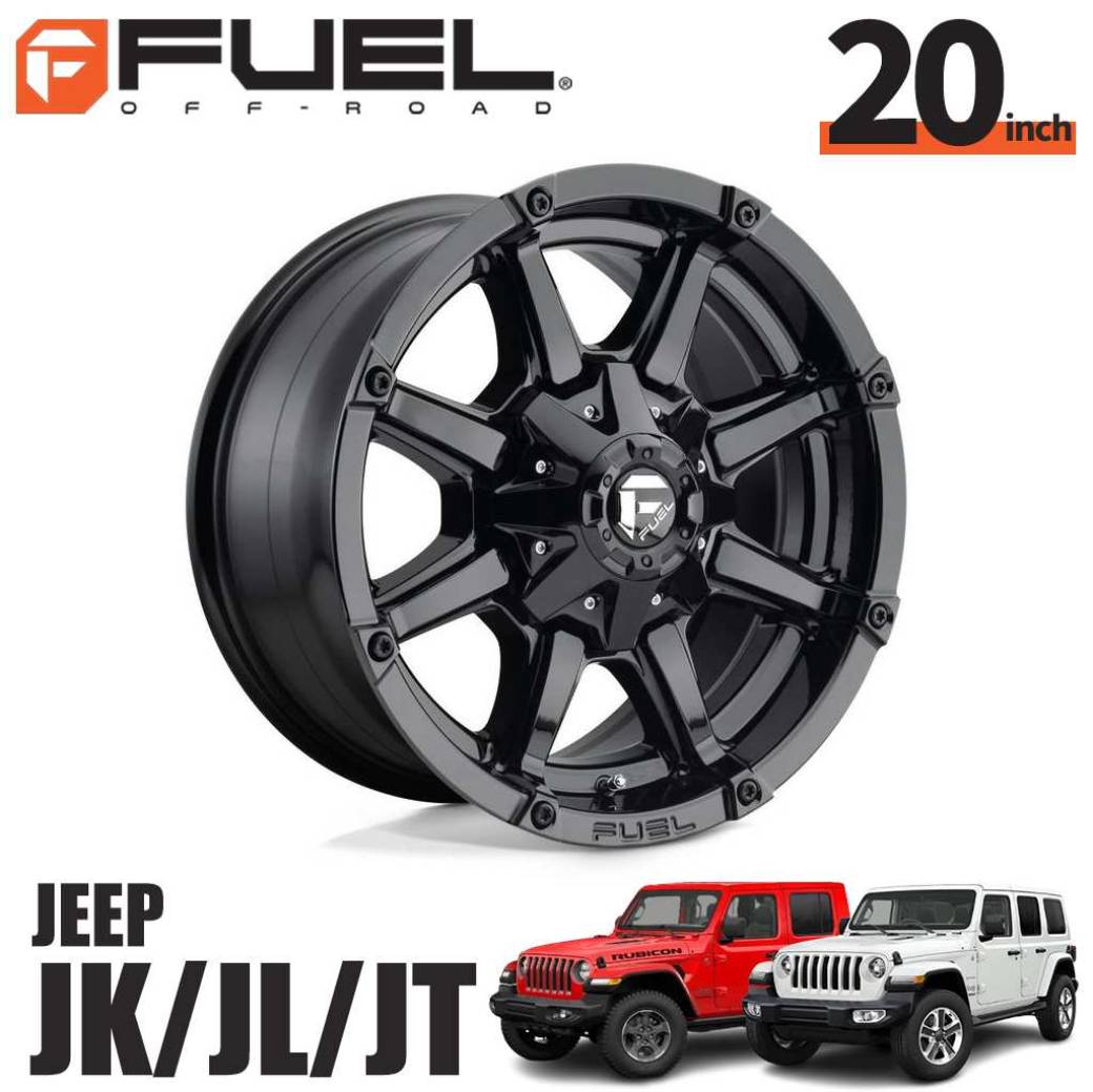 FUEL OFFROAD フューエルオフロード 20インチアルミホイール 1本 D575 COUPLER カプラー グロスブラック 20×10J 5H 114.3 / 127 -24 CB78.1 ジープ JK / JL ラングラー・JTグラディエーター オーバーフェンダー用 / D57520002645 49,980円
