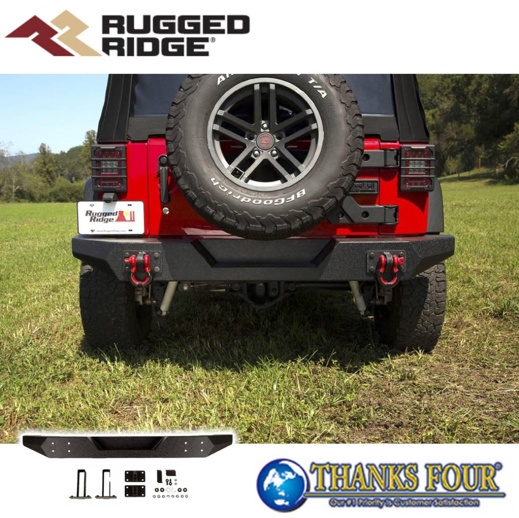Rugged Ridge ラギッドリッジ Spartan リアバンパー フルワイド仕様 JEEP JKラングラー 2007年～2018年