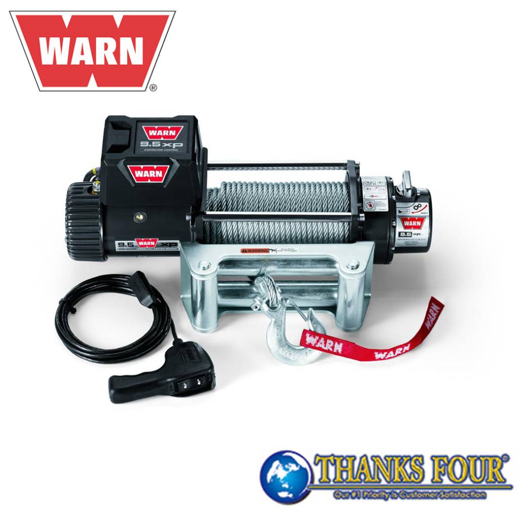 WARN ウォーン 9.5XPシリーズ 電動ウインチ ワイヤーロープ:30m×8mm 電圧:12V 牽引力:4,310kg 汎用