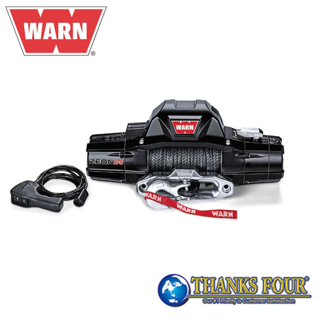 WARN ウォーン ZEON 8-Ｓ 電動ウインチ シンセティックロープ:30.5m×9.5mm 牽引力:3630kg 電圧:12V 汎用