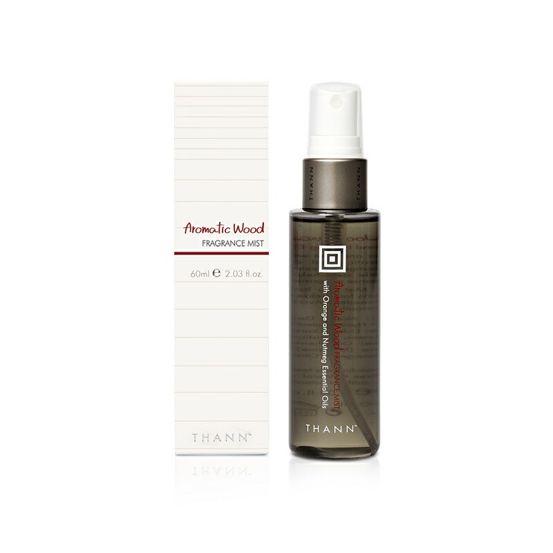 【THANN/タン 公式】フレグランスミスト AW《アロマティックウッド》60ml ｜ タイ ナチュラルスキンケア 精油 オーガニック アロマ フレグランス 香水 ルームフレグランス お洒落 高級 リゾート 柑橘 プレゼント お返し 誕生日 女性