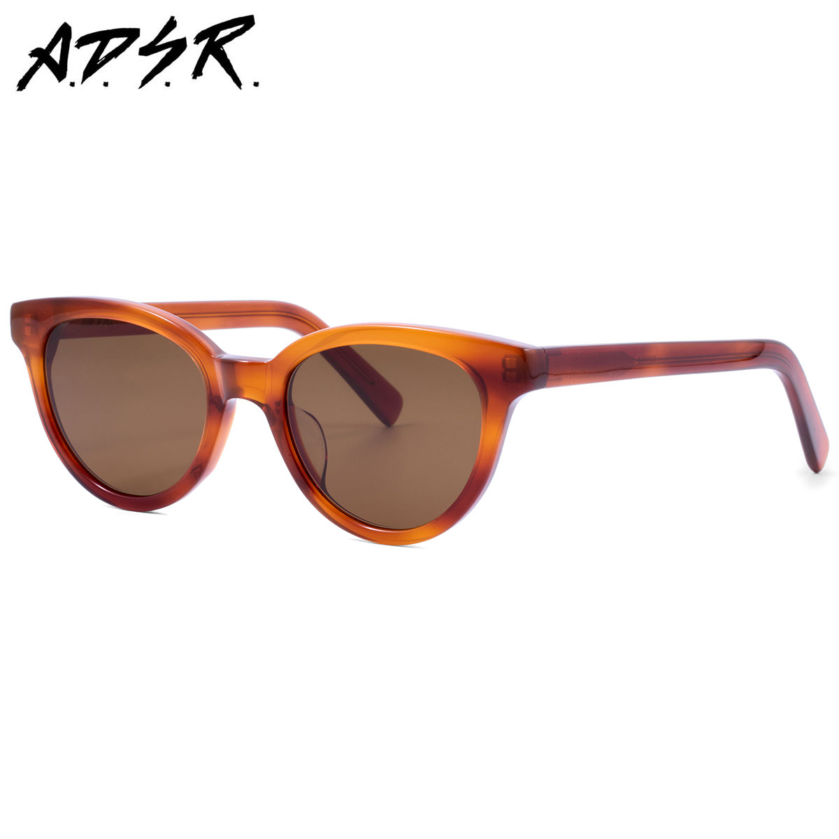 A.D.S.R. RIDHA 02 49 サングラス エーディーエスアール ADSR リッダ クリアレッドブラウン トランスペアレント メンズ レディース 20252ND