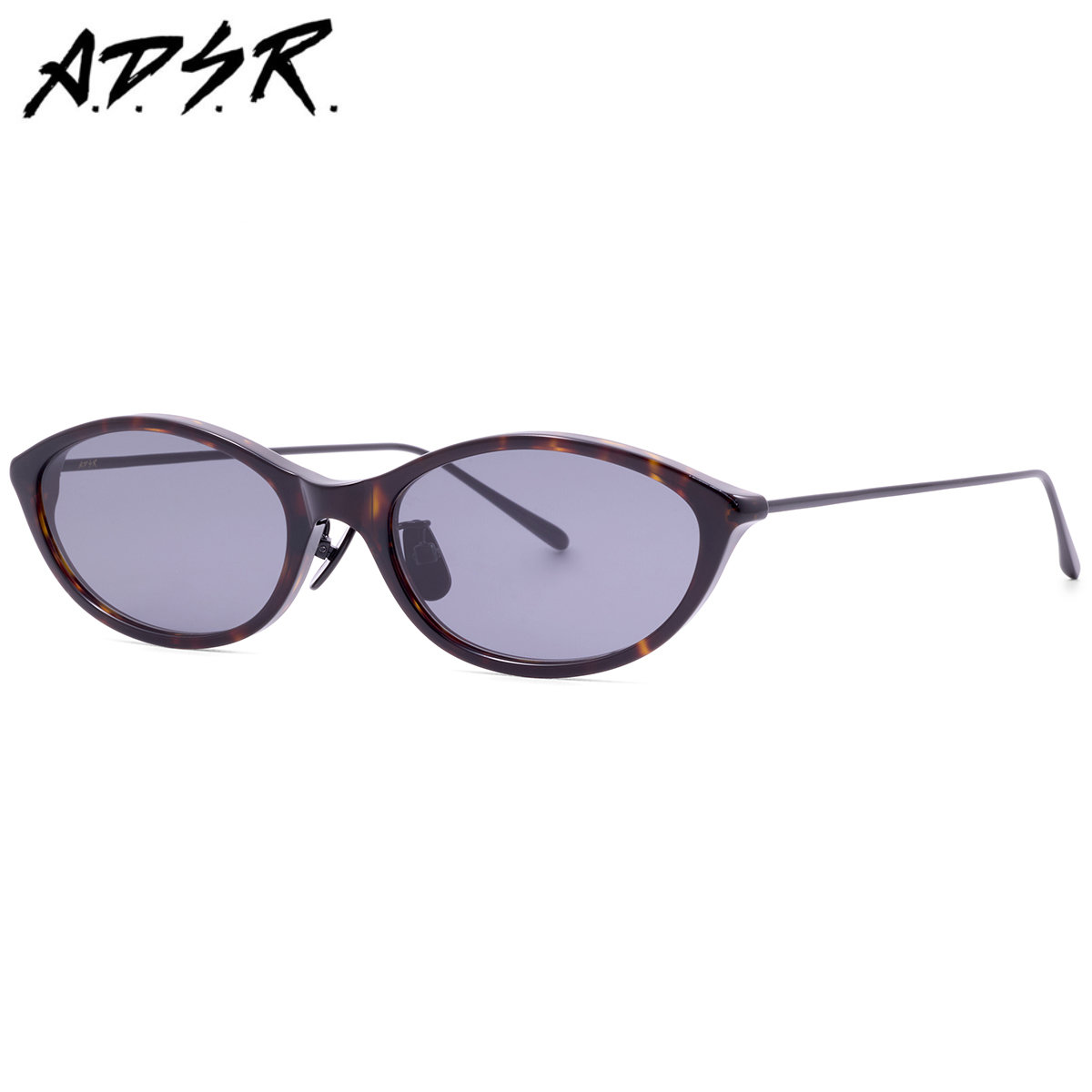 A.D.S.R. VALENSI 03 54.5 サングラス エーディーエスアール ADSR バレンシ オーバル ハバナブラック ブラック メンズ レディース｜メガネ・サングラスのThat&rsquo;s