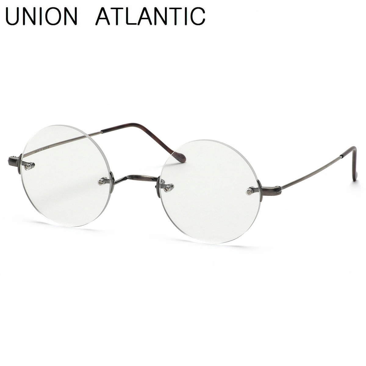ユニオンアトランティック UNION ATLANTIC メガネ UA3612A 14 45サイズ 日本製 アジアンフィット 丸メガネ UNIONATLANTIC メンズ レディース ツーポイント リムレス｜メガネ・サングラスのThat&rsquo;s