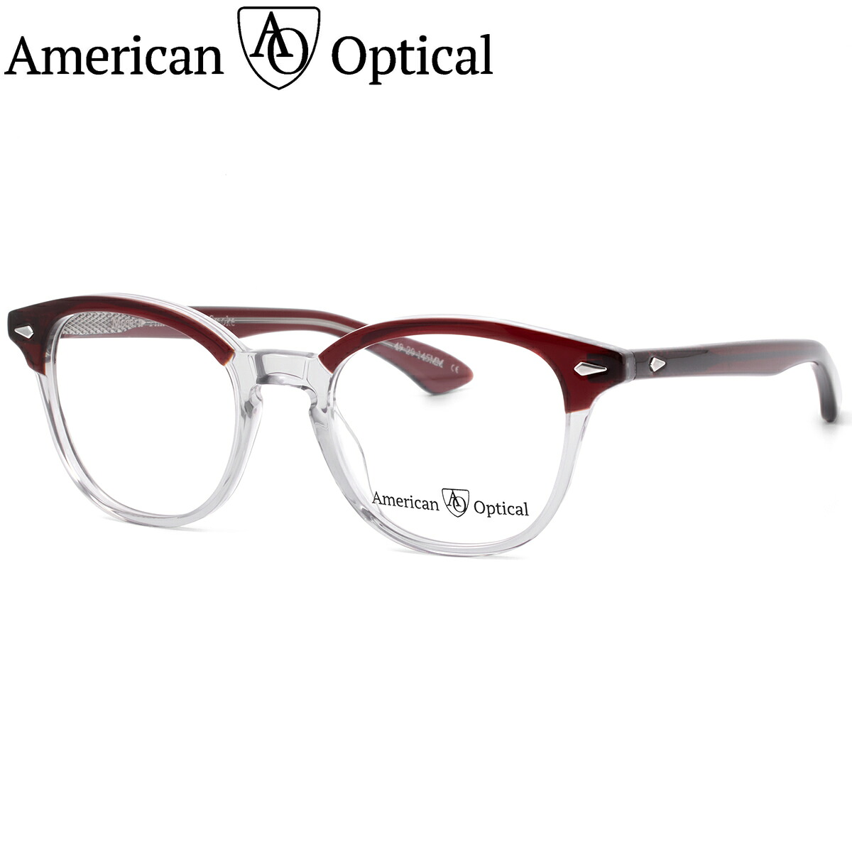 アメリカンオプティカル ModernTimes-F Garnet/Smoke 49 メガネ American Optical AO モダンタイムズ メンズ レディース