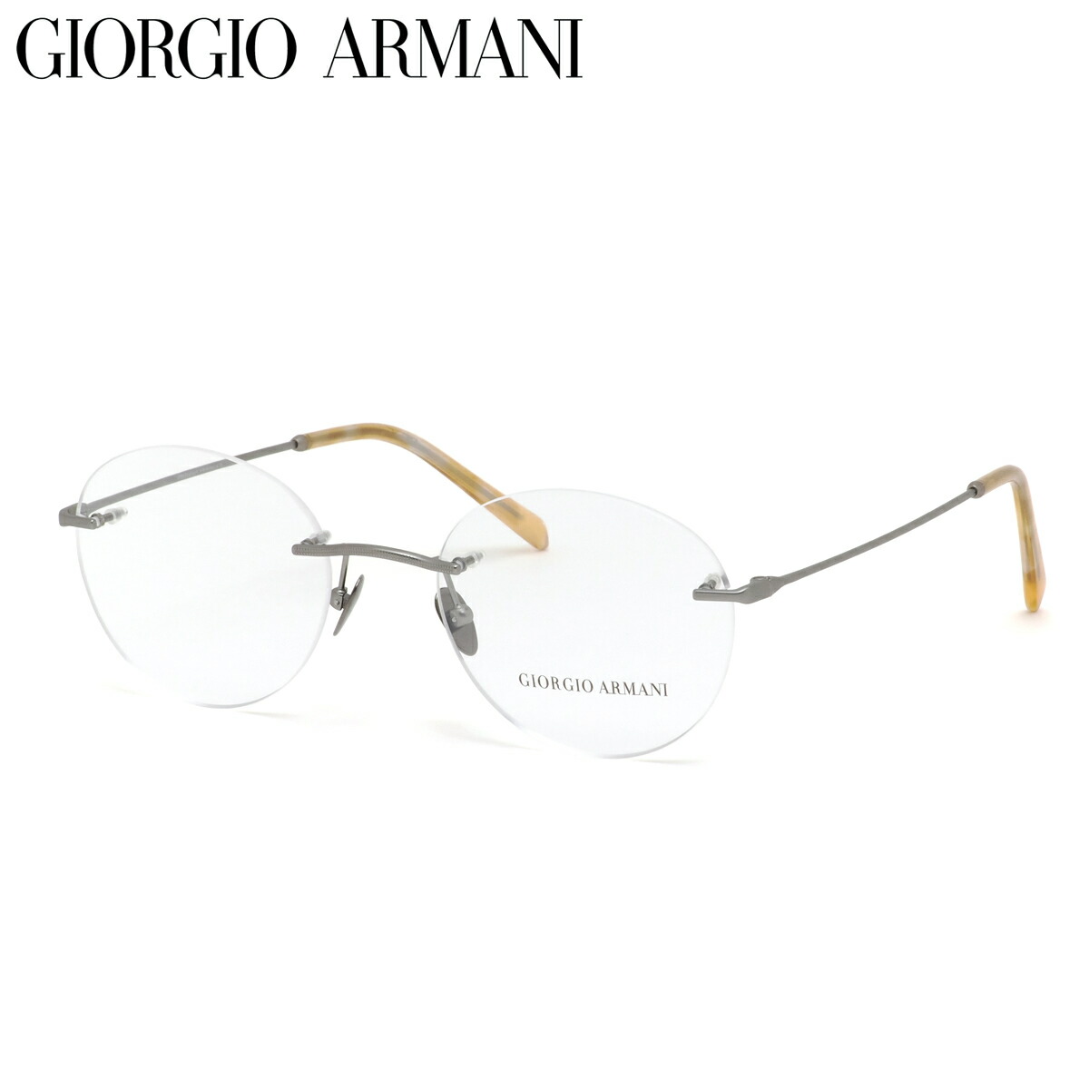 GIORGIO ARMANI AR5115 3003 51 メガネ ジョルジオアルマーニ イタリア製 made in Itary 縁無し 軽量 メンズ レディース