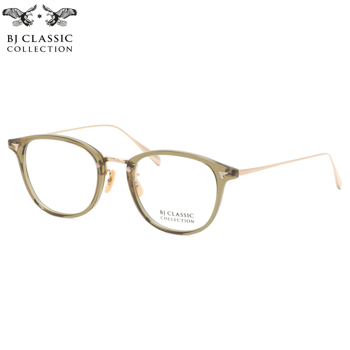 BJクラシック コレクション メガネ COM-548 NT 119-1a 49 BJ CLASSIC COLLECTION コンビ シリーズ チタン 人気 おしゃれ 日本製 鯖江 メンズ レディース