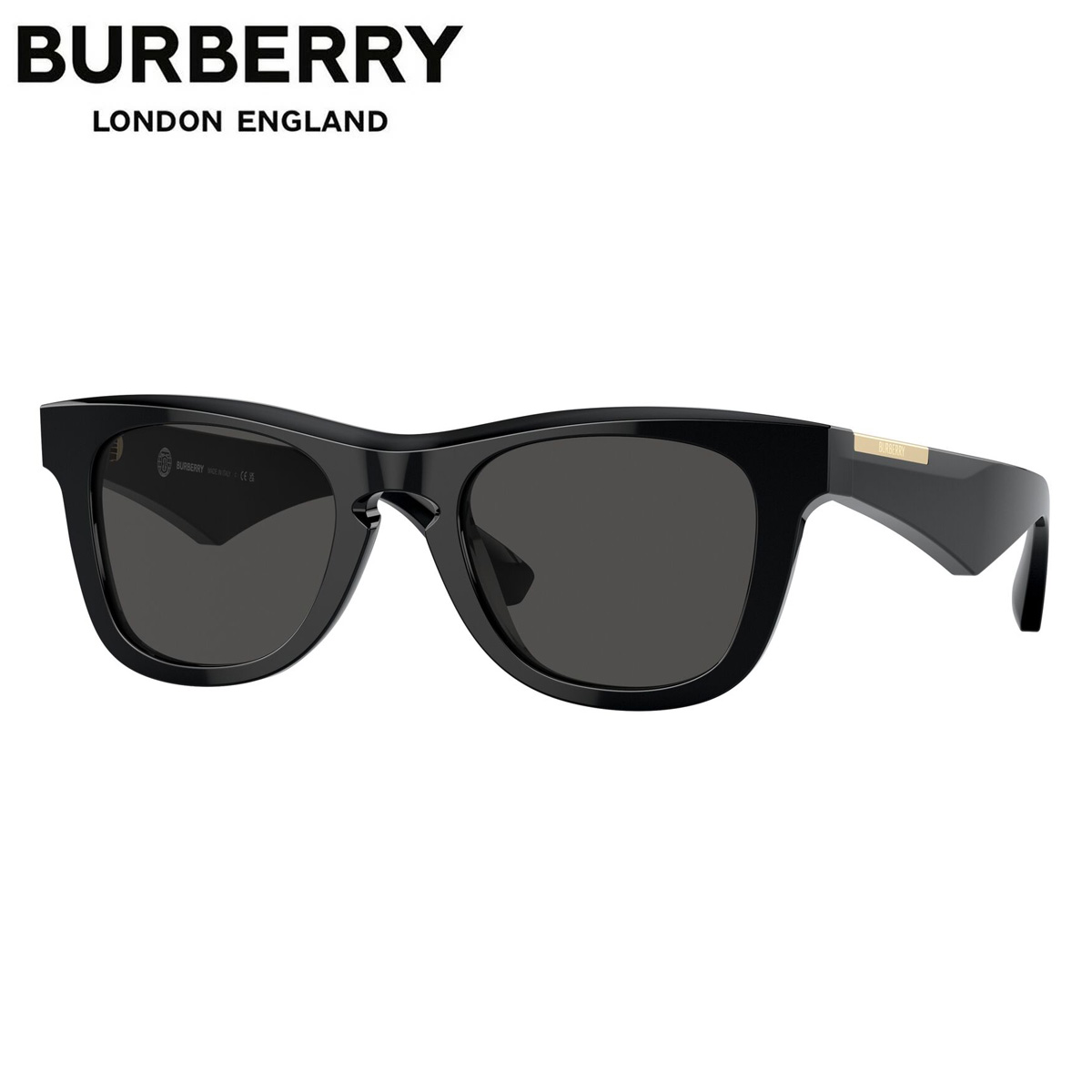 BURBERRY サングラス ウェリントン型 黒 バーバリー BURBERRY サングラス レディース メンズ （ブラック