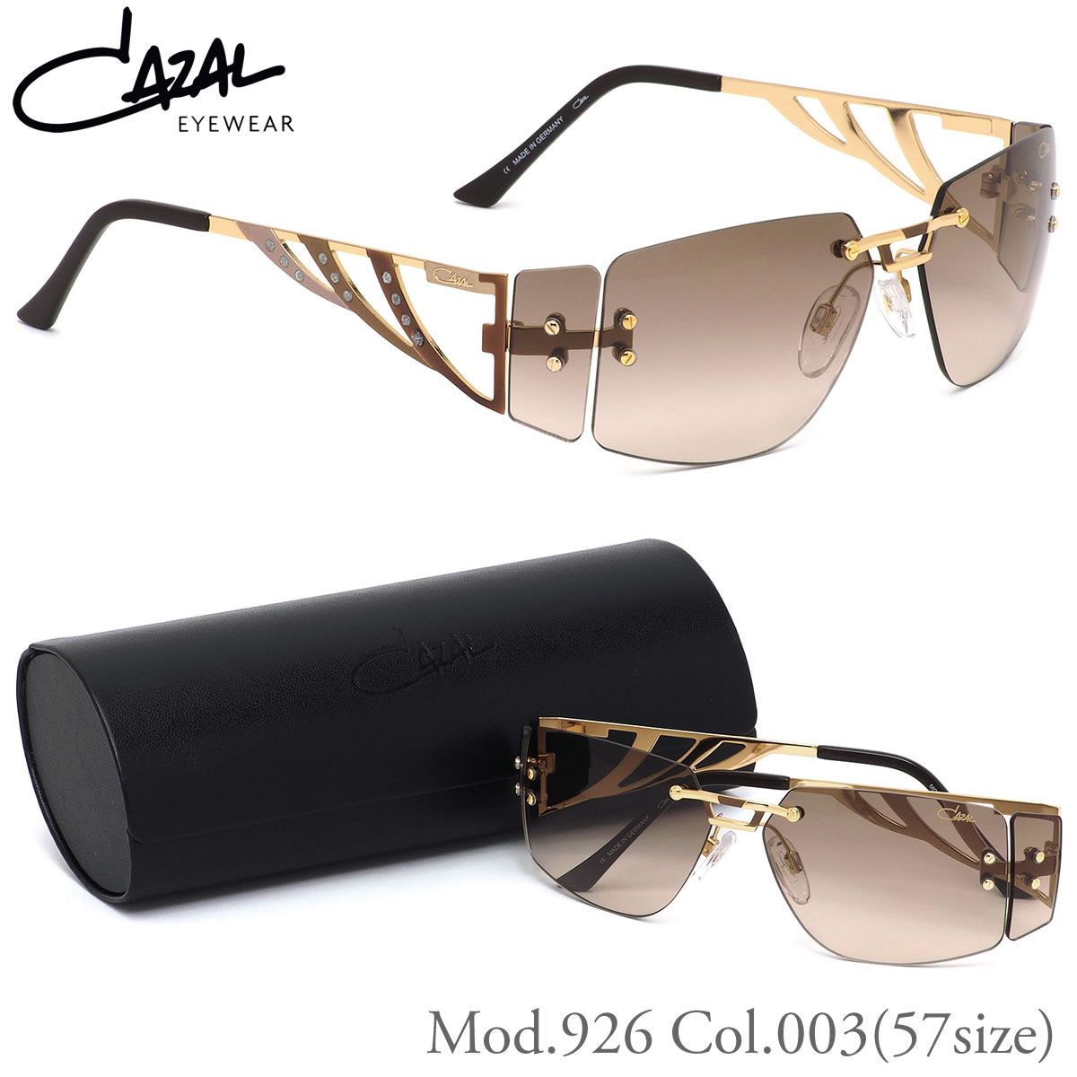Cazal ダブルブリッジ サングラス926 57サイズ4枚レンズ メガネ カザール 杉本圭 カザール ツーポイント メンズ プラダ Prada ほぼ全品ポイント15倍 最大43倍 003 レディース メガネ サングラスのthat S サングラス 正規商品販売店 14時までのご注文で即日発送 日本