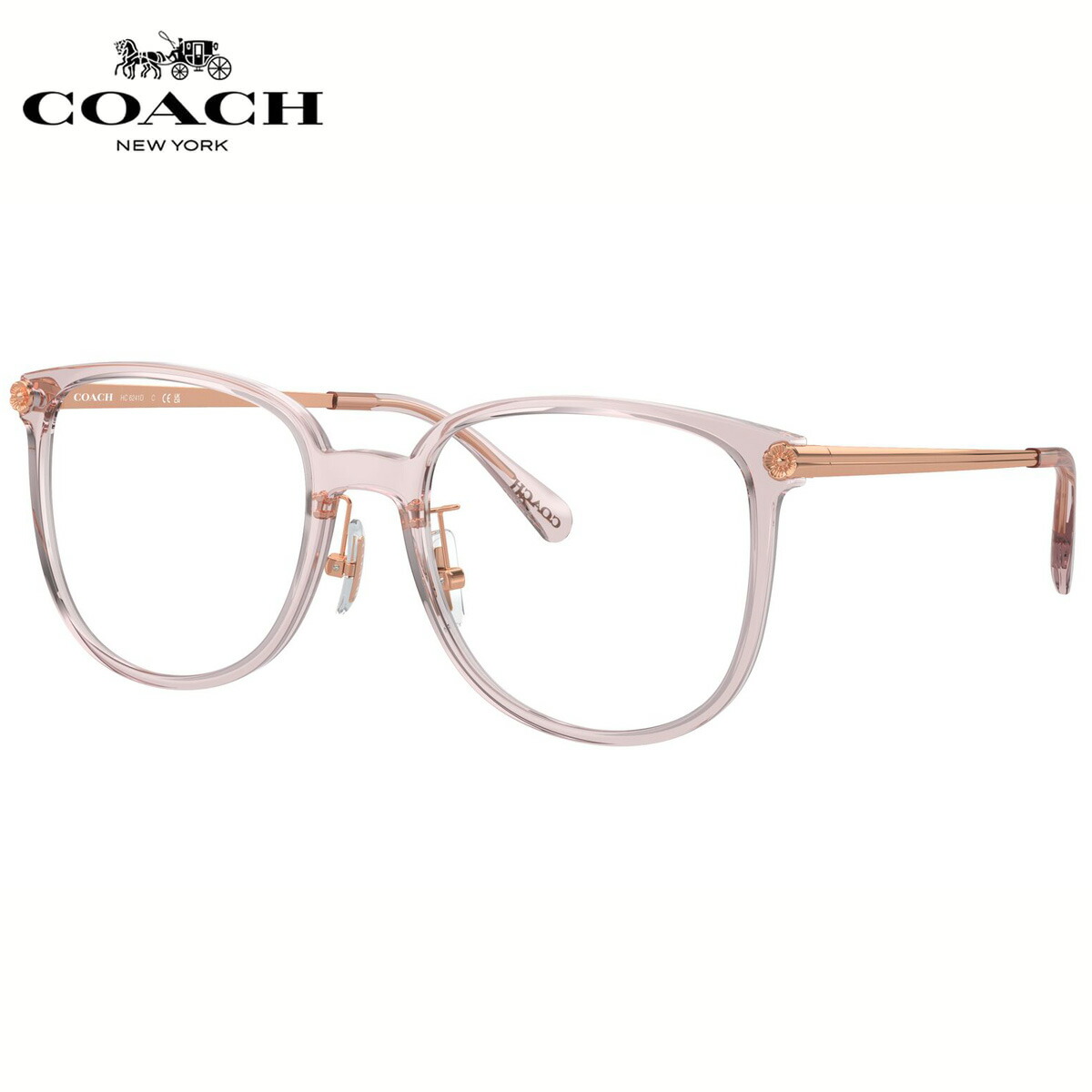 コーチ HC6241D 5705 54 メガネ COACH ティーローズ クリアピンク レディース
