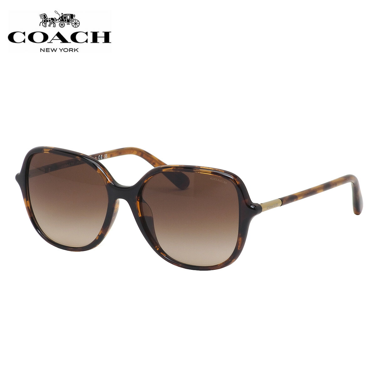 コーチ Hc44u 5113 55 サングラス Coach べっ甲 ハバナ デミ 大きめ バタフライ風 メンズ レディース 年末のプロモーション大特価