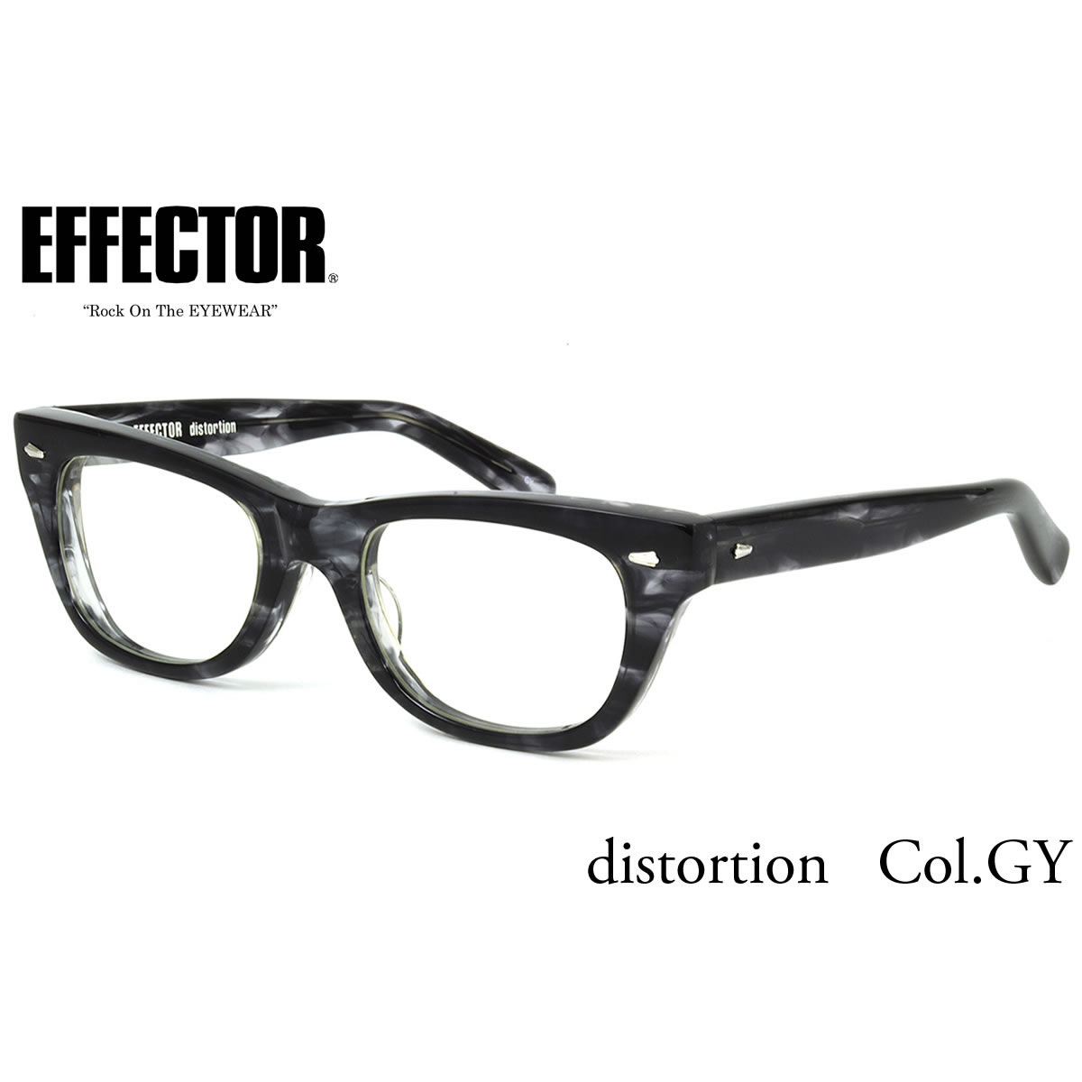 楽天市場 Effector エフェクター 眼鏡 メガネ フレーム Distortion Gy 52サイズ エフェクター Effector ディストーション Uvカット仕様伊達メガネレンズ付 日本製 メンズ レディース メガネ サングラスのthat S