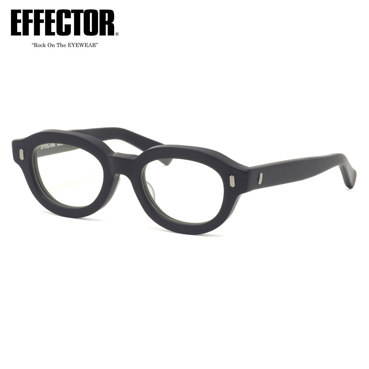 楽天市場】エフェクター check BK 48サイズ メガネ UVカット仕様伊達