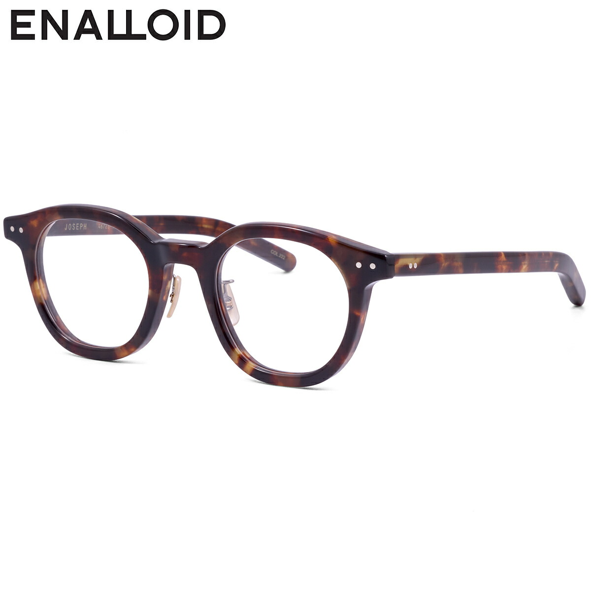エナロイド JOSEPH 222 46 メガネ ENALLOID ジョセフ べっ甲 日本製 国産 メイドインジャパン メンズ レディース｜メガネ・サングラスのThat&rsquo;s