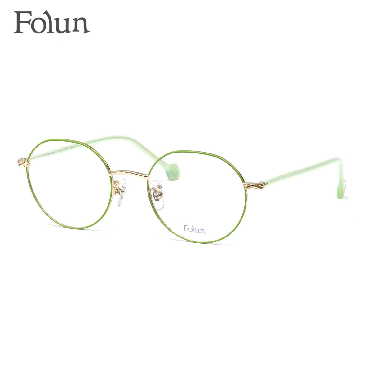 フォルン FL2028 GD/GN 48 メガネ Folun βチタン レディース