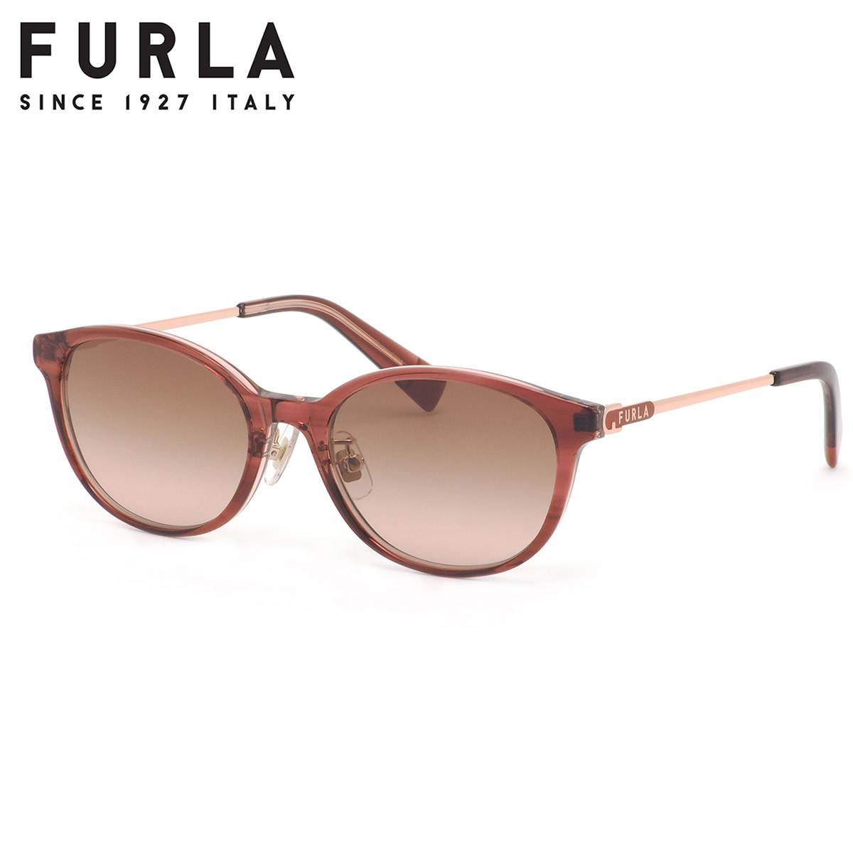 FURLA 試着のみ　ブラウン グラデーションレンズ サングラス フルラ 正規品 FURLA ウェリントン ブラウンササ ブラウン
