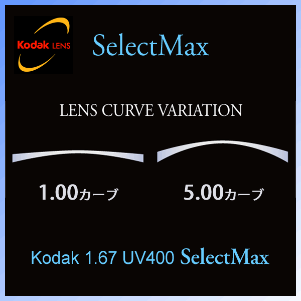 【楽天市場】コダック Kodak)5.00カーブレンズKodak 1.67 UV400 SelectMax：メガネ・サングラスのThat’s
