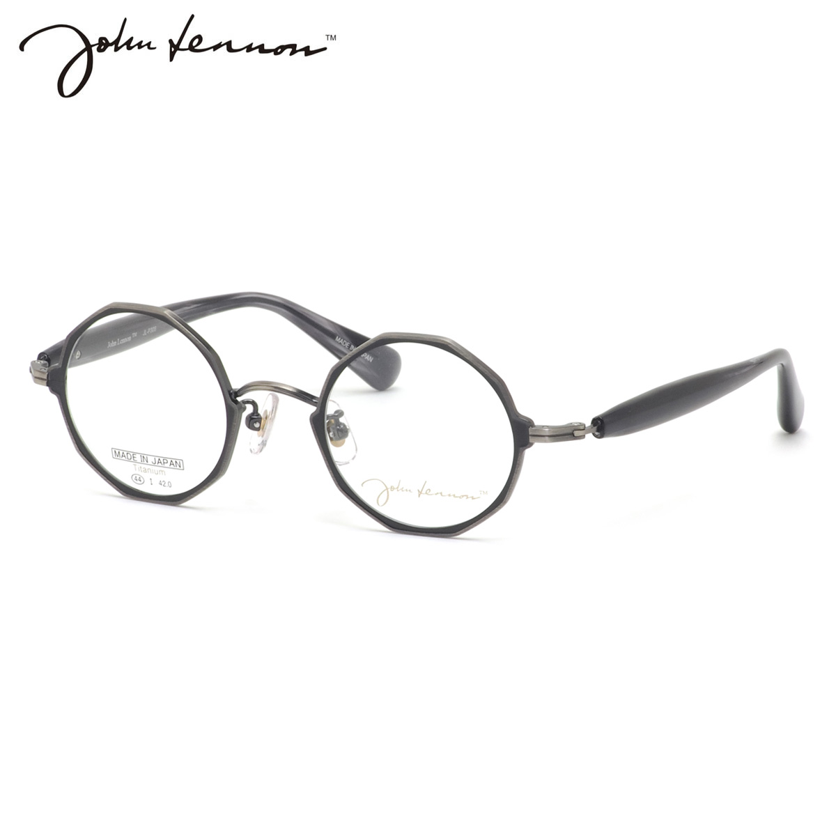 ジョンレノン JL-P308 4 44 メガネ John Lennon プレミアム デカゴン 10角形 日本製 国産 丸眼鏡 メンズ レディース｜メガネ・サングラスのThat&rsquo;s