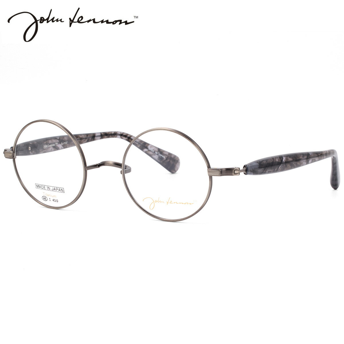 ジョンレノン JL-1137 3 46 メガネ John Lennon ビートルズ オノヨーコ 日本製 国産 メンズ レディース｜メガネ・サングラスのThat&rsquo;s