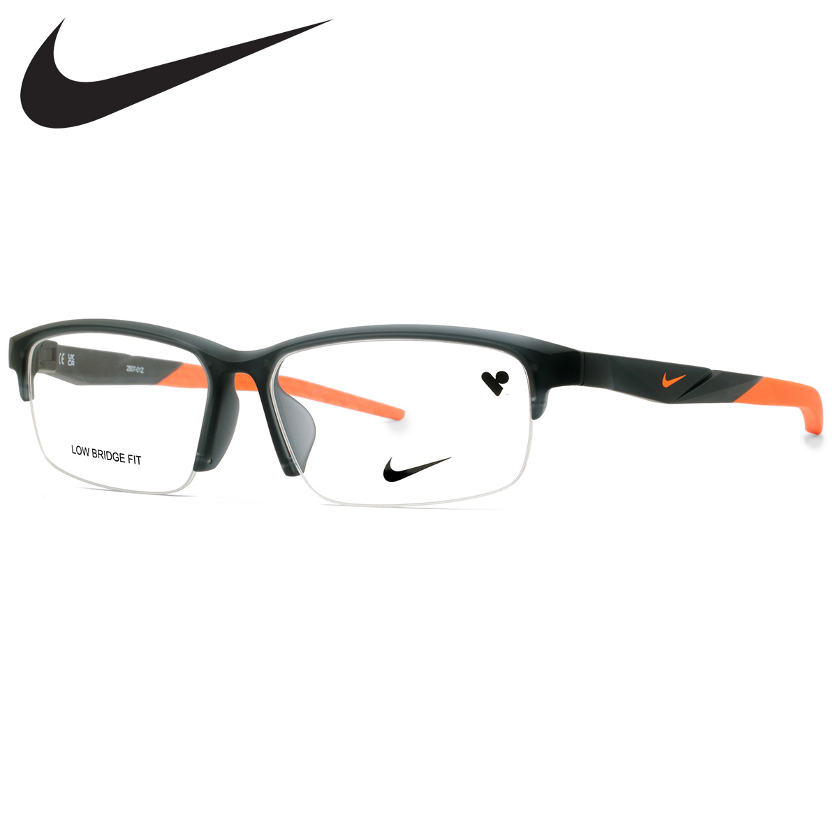 ナイキ 7062LB 038 56 メガネ NIKE COLD INSERT ハーフリム ナイロール ローブリッジフィット スポーツ 運動 メンズ レディース|メガネ・サングラスのThat’s
