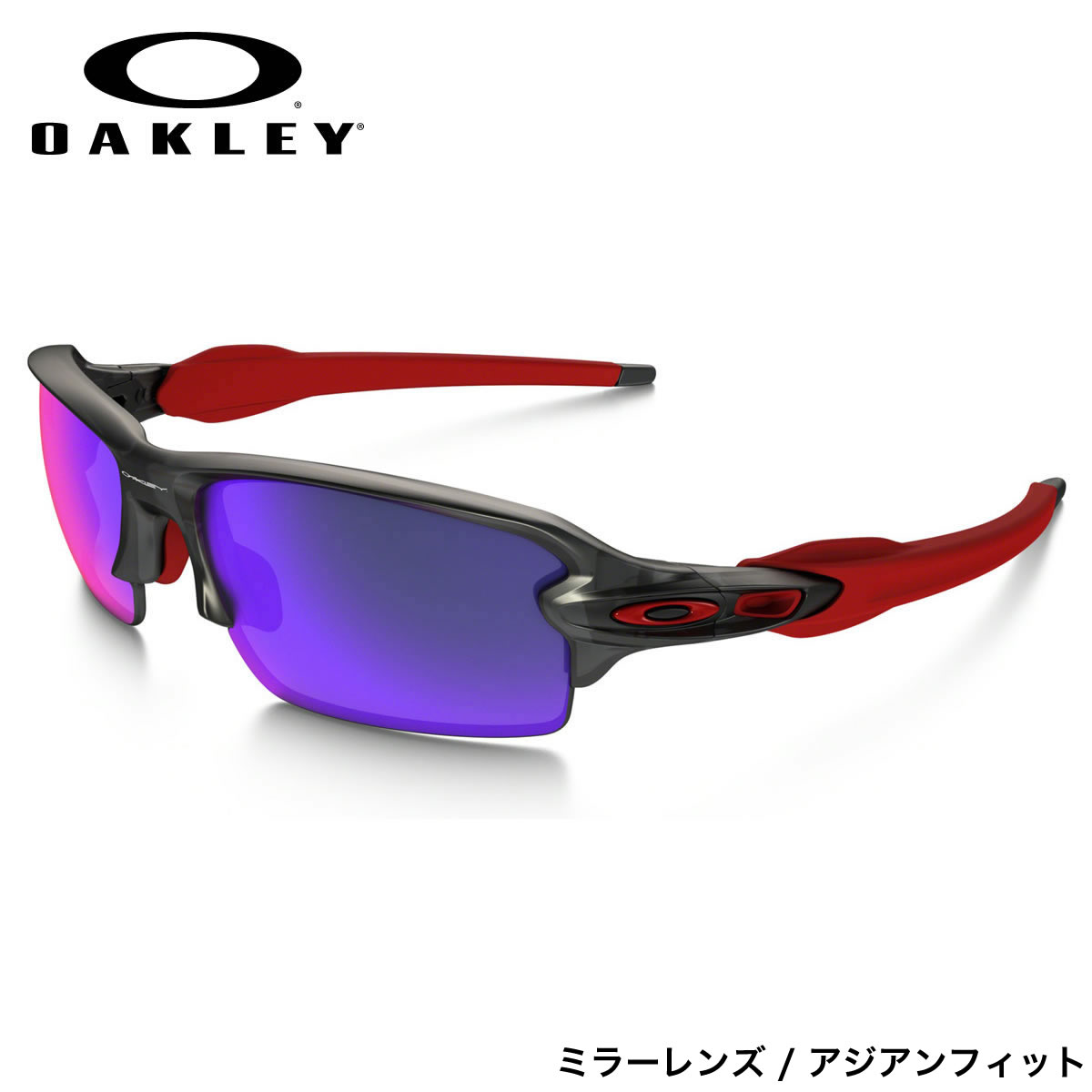 Oakley サングラス ほぼ全品ポイント15倍 最大43倍 Flak2 0 Oakley オークリー フラック2 0 フラック2 0 Asia Matte 杉本圭 Gray Oo9271 03 Smoke Fit Positive Red Iridium オークレー アジアンフィット ミラー メンズ レディース メガネ サングラスのthat S