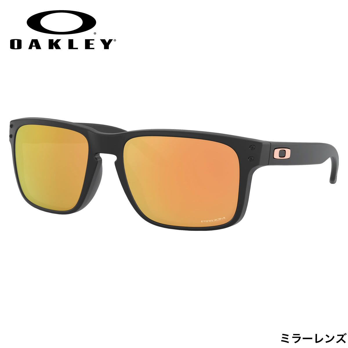 オークリー FORD OAKLEY 杉本圭 OO9244-49-56 HOLBROOK メガネ ホルブルック Matte プリズム サングラス  ミラーレンズ Black/Prizm Rose Gold アウトドア オークレー かっこいい メンズ レディース：メガネ·サングラスのThat'sオークリー  サングラス 修理、アフターケアも ...