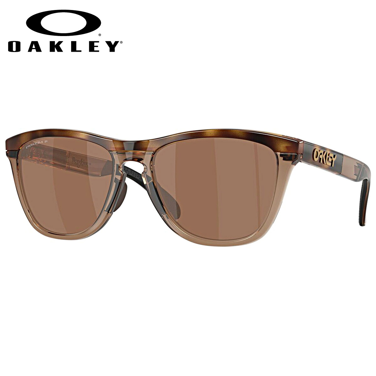 オークリー OO9503A-03-58 サングラス OAKLEY フロッグスキン レンジ エックスエル FROGSKINS RANGE XL プリズム アジアンフィット ローブリッジフィット 偏光レンズ 偏光サングラス brown tortoise/brown smoke/prizm tungsten polarized オークレー [25N2OO]｜メガネ・サングラスのThat&rsquo;s