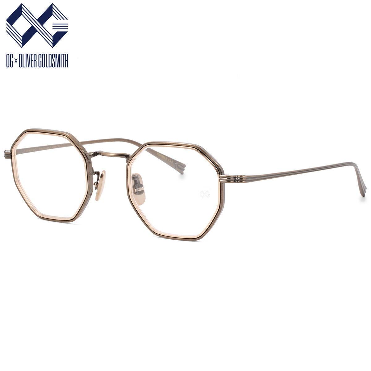 オージー・バイ・オリバー・ゴールドスミス FARMER43-3 A.GOLD 43 メガネ OG×OLIVER GOLDSMITH 日本製 国産 made in japan メンズ レディース