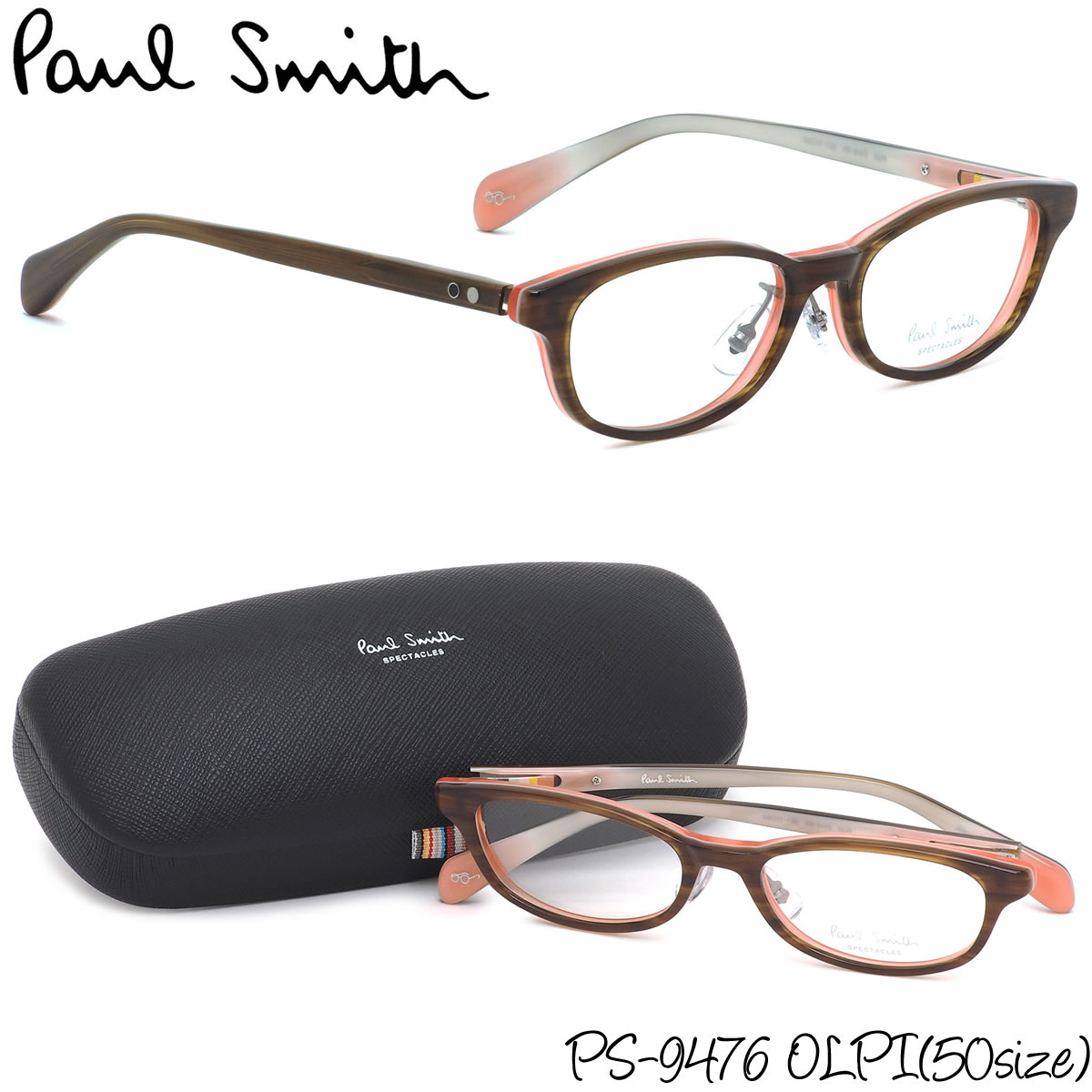 ほぼ全品ポイント16倍 最大34倍 4倍 Paul グッチ Gucci Olpi Spectacles ポールスミス メガネ Smith メガネps9476 プラダ Prada 月間優良ショップ Smith 50サイズpaul ポールスミススペクタクルズ スクエア 二色 二層 ピンク 木目 ホワイト ポールスミスpaulsmith