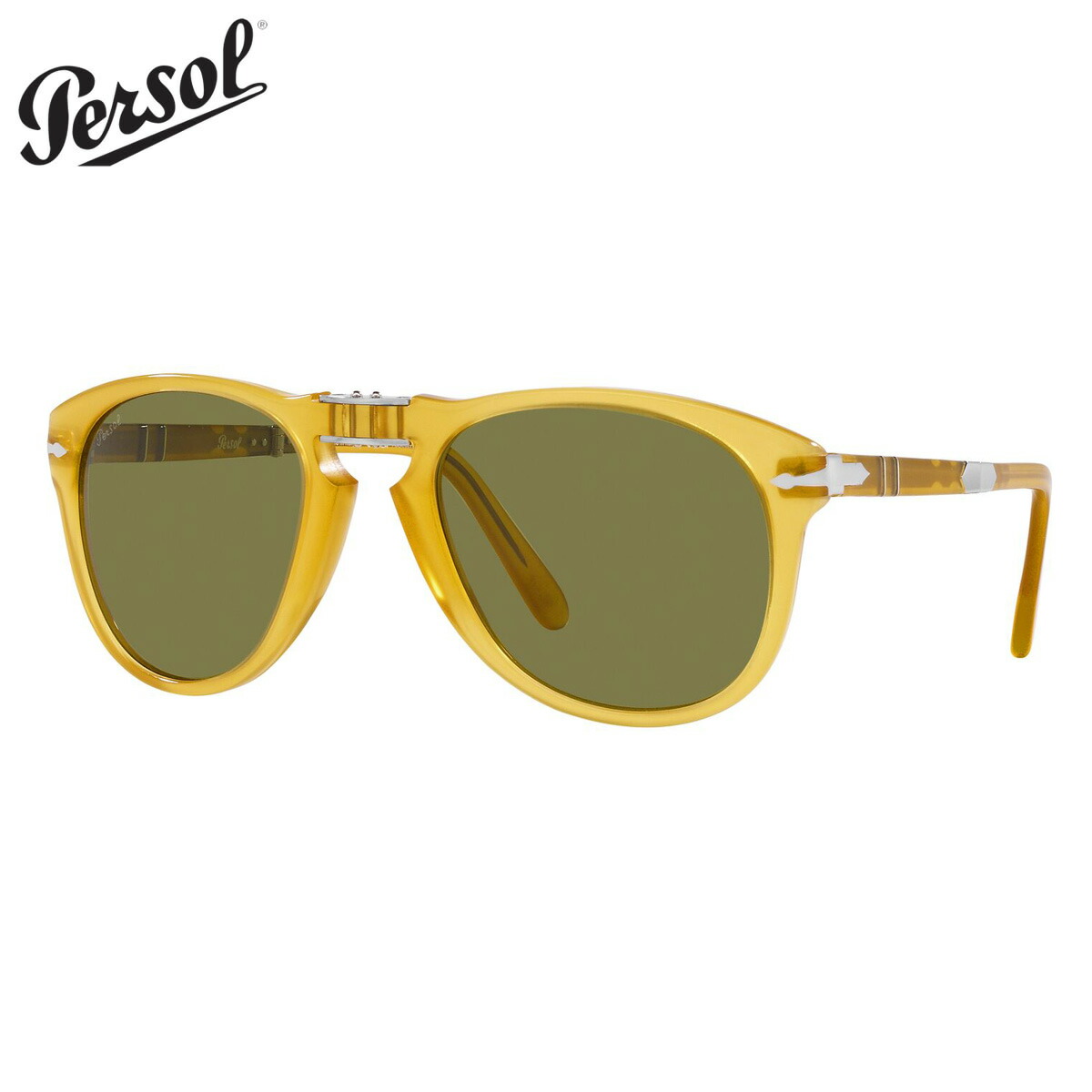 Persol Steve McQueen PO0714SM 折り畳み サングラス Persol Steve McQueen PO0714SM 096/56 Brown Sunglasses - eye