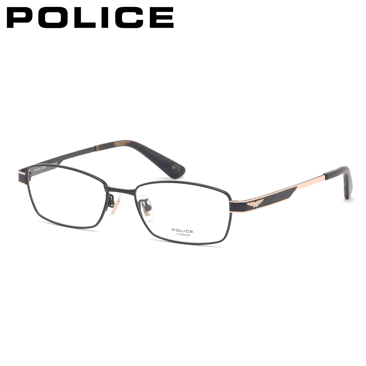 ポリス メガネフレーム 国内正規販売店 VPLN72J 0531 53 POLICE 眼鏡 伊達メガネ 度付き イタリア ブランド 人気 おしゃれ メンズ レディース
