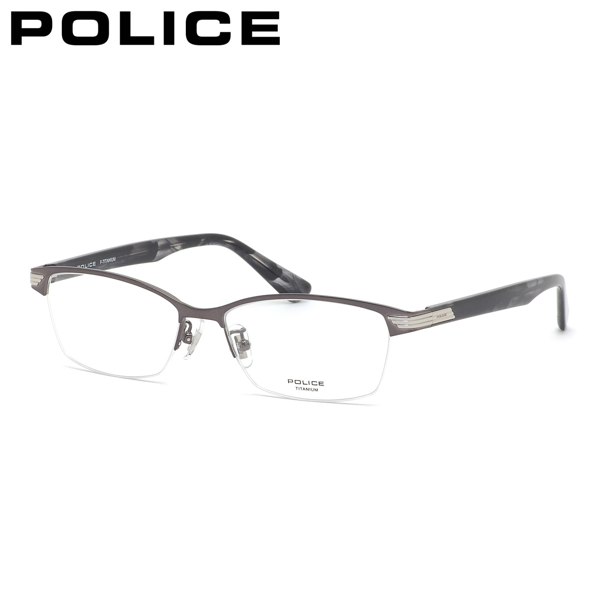ポリス メガネフレーム 国内正規販売店 VPLN74J 0K59 55 POLICE 眼鏡 伊達メガネ 度付き イタリア ブランド 人気 おしゃれ メンズ レディース